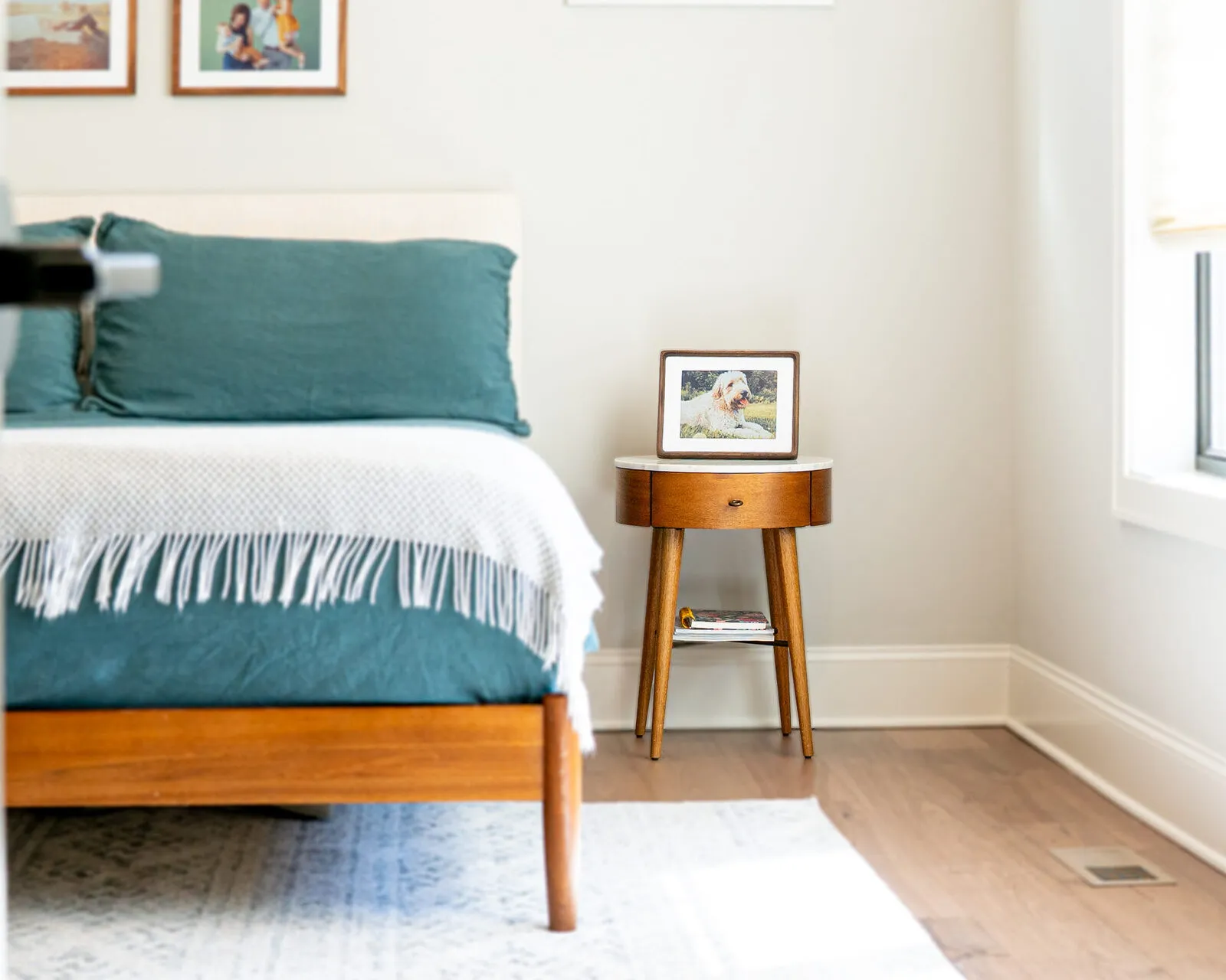 Wallie on nightstand