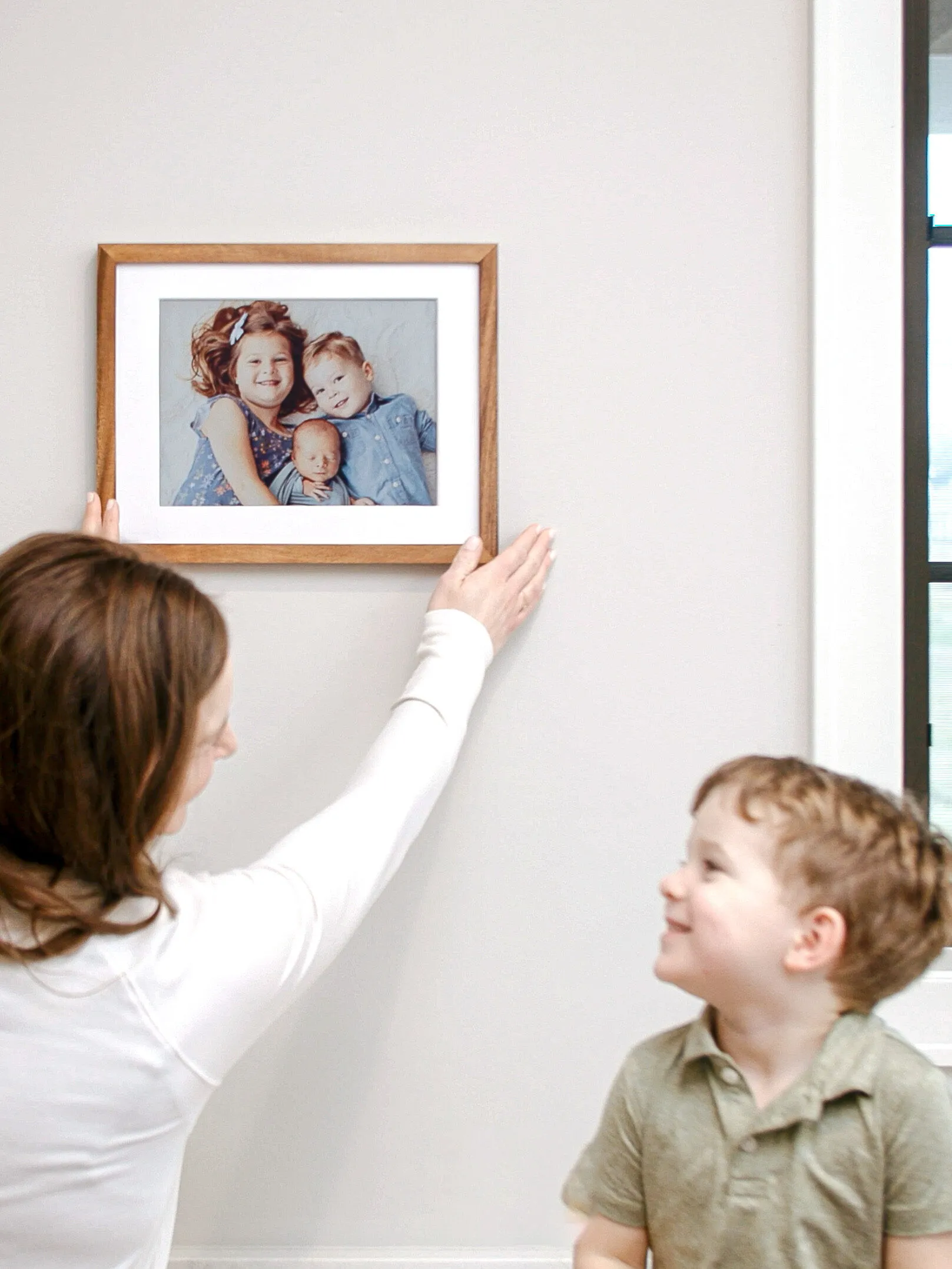 Wallie frame on wall