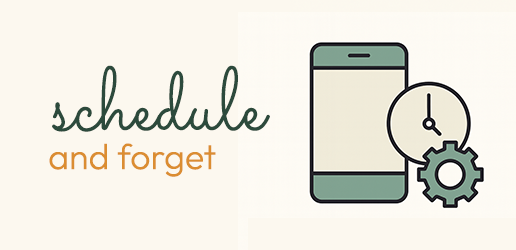 Schedule your photos